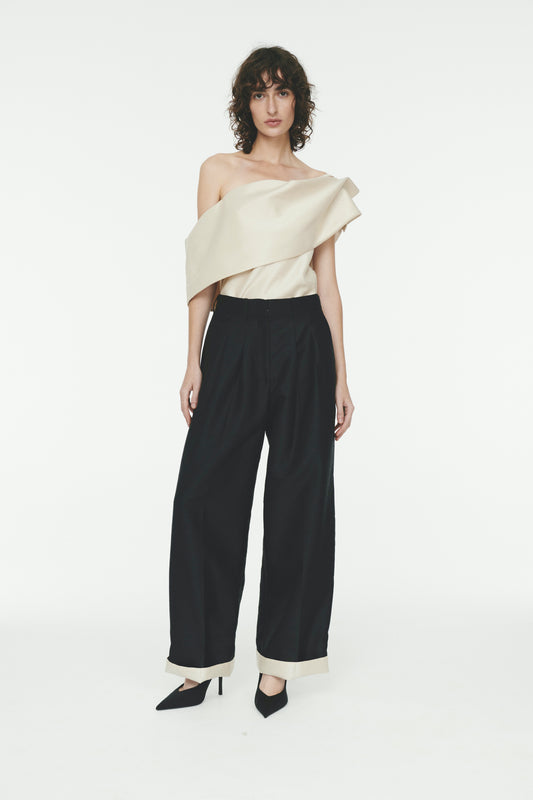 Tailored Relaxed Trouser - Black