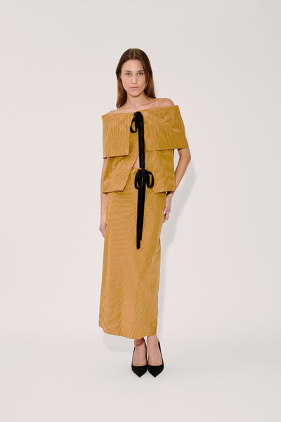 Easy Straight Skirt in Moire Tracee