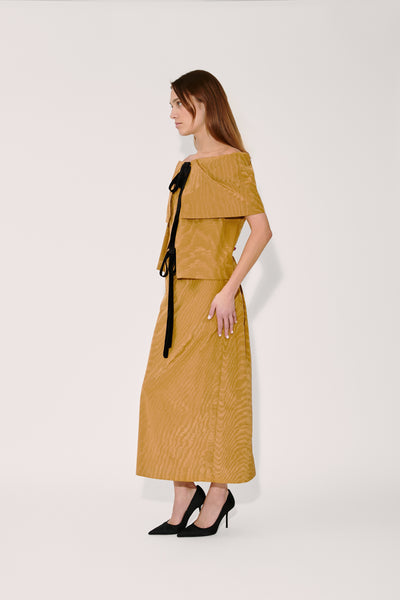 Easy Straight Skirt in Moire Tracee