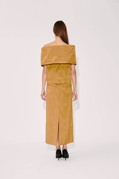 Easy Straight Skirt in Moire Tracee