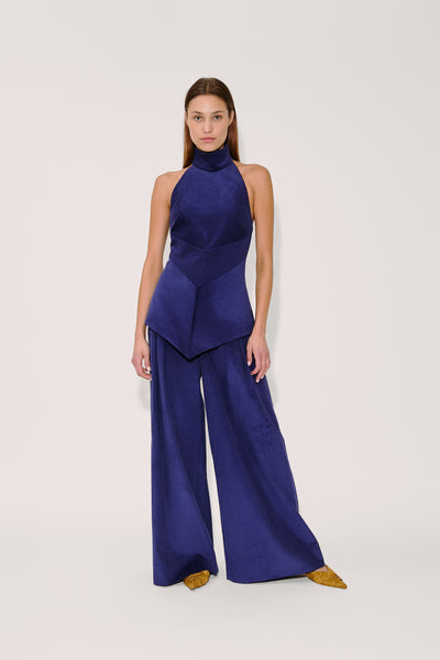 Directional Halter Top in Wide Wale Corduroy