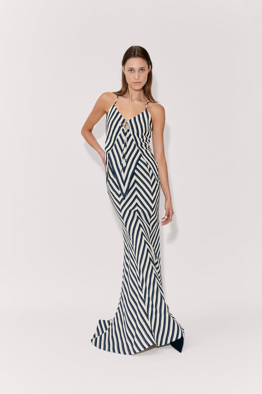 Lily Skirt in Vintage Stripes