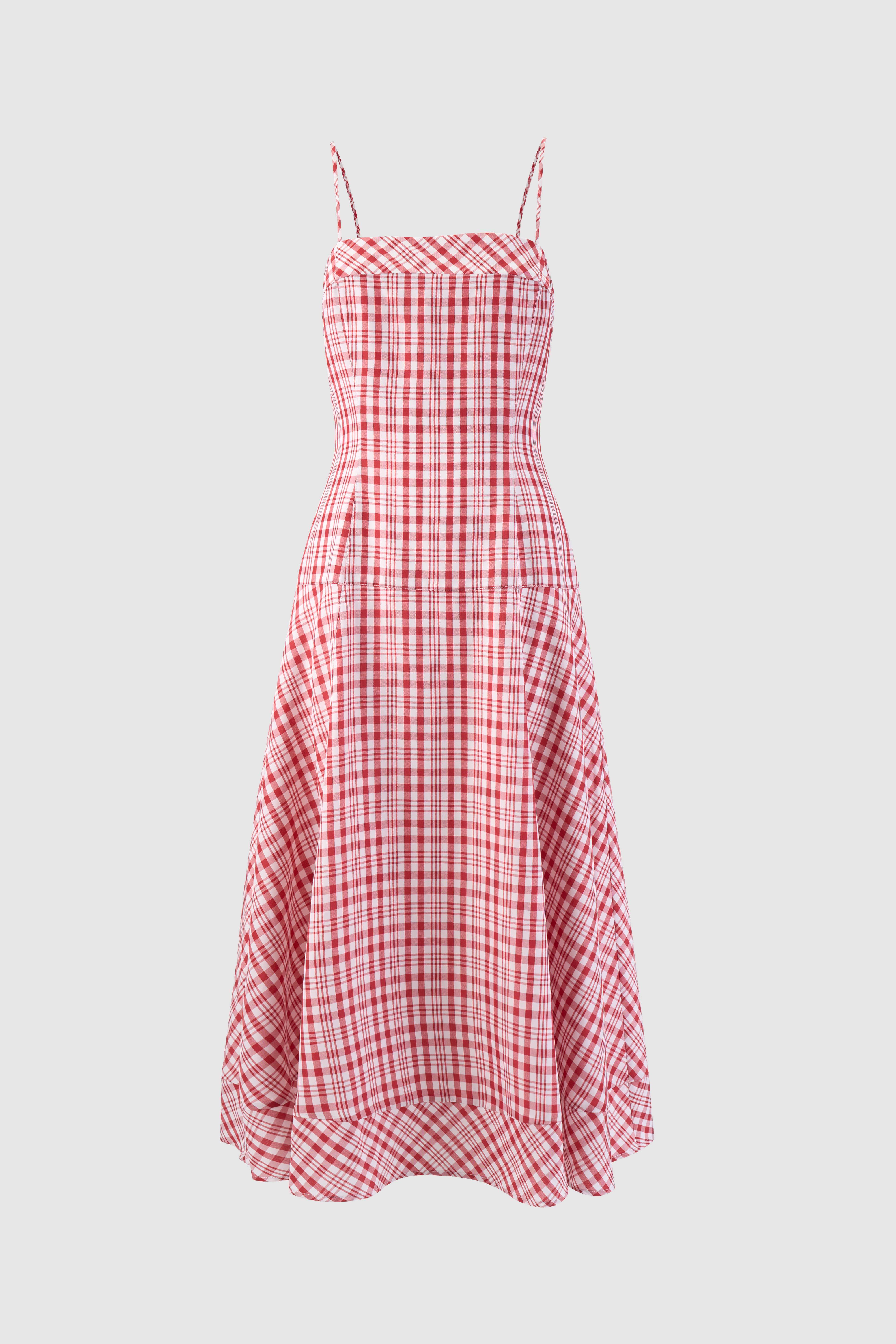 Drop Me A Note Dress in Easy Breezy Plaid – Rosie Assoulin
