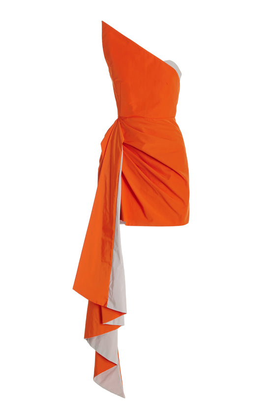 Pointing It Out Mini Dress - Bright Orange