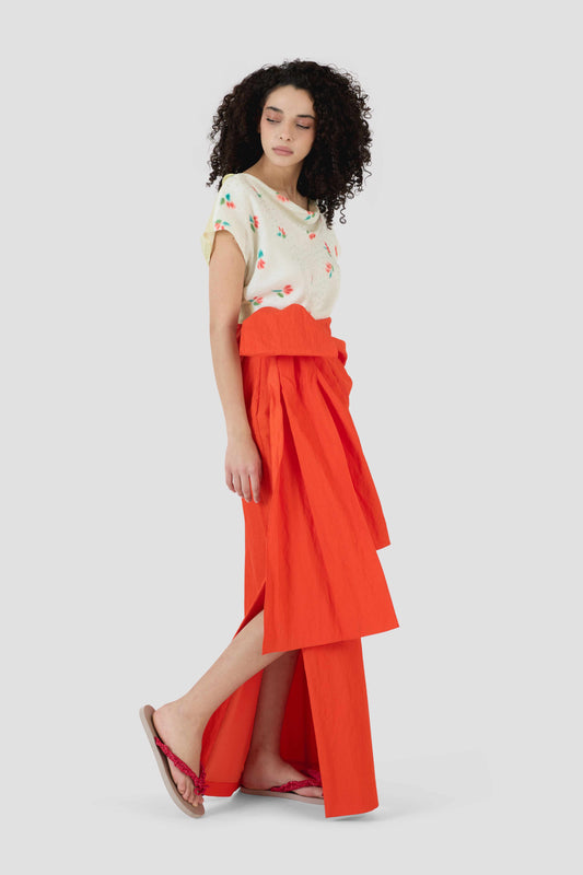 Hustle & Bustle Skirt in Crinkle Twill