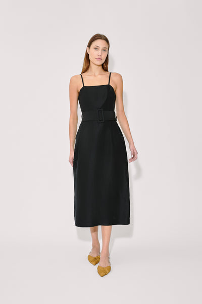Artichoke Dress w/ Belt in Linen Viscose