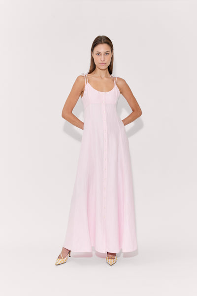 High Garden Maxi Dress in Linen Viscose
