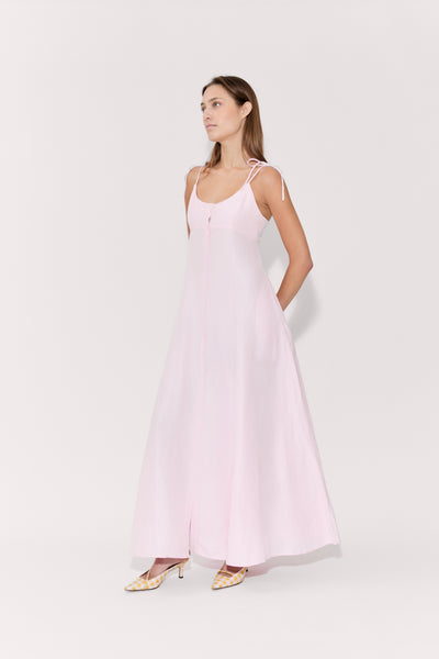 High Garden Maxi Dress in Linen Viscose