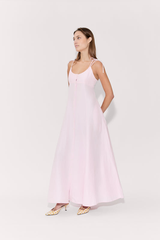 High Garden Maxi Dress in Linen Viscose