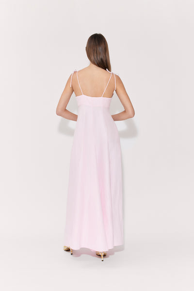 High Garden Maxi Dress in Linen Viscose