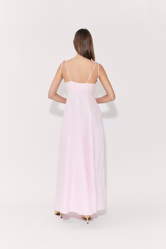 High Garden Maxi Dress in Linen Viscose