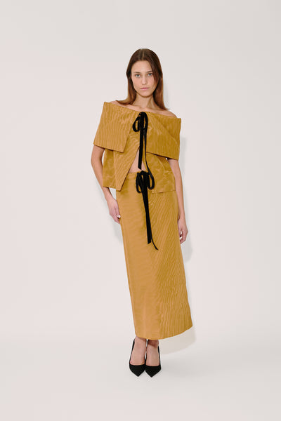 Easy Straight Skirt in Moire Tracee