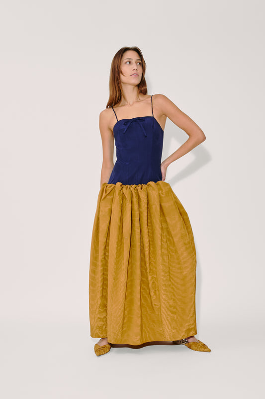 Spaghetti Strap Fifi Gown in Moire Tracee