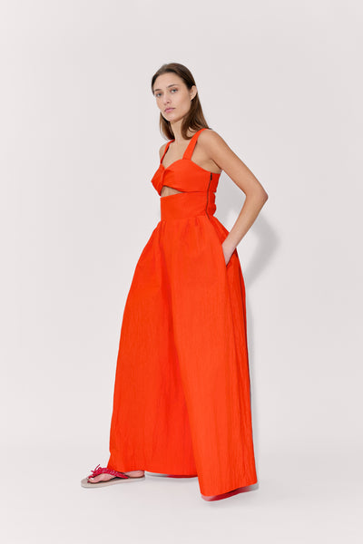 Morning After Jumpsuit in Crinkle Twill