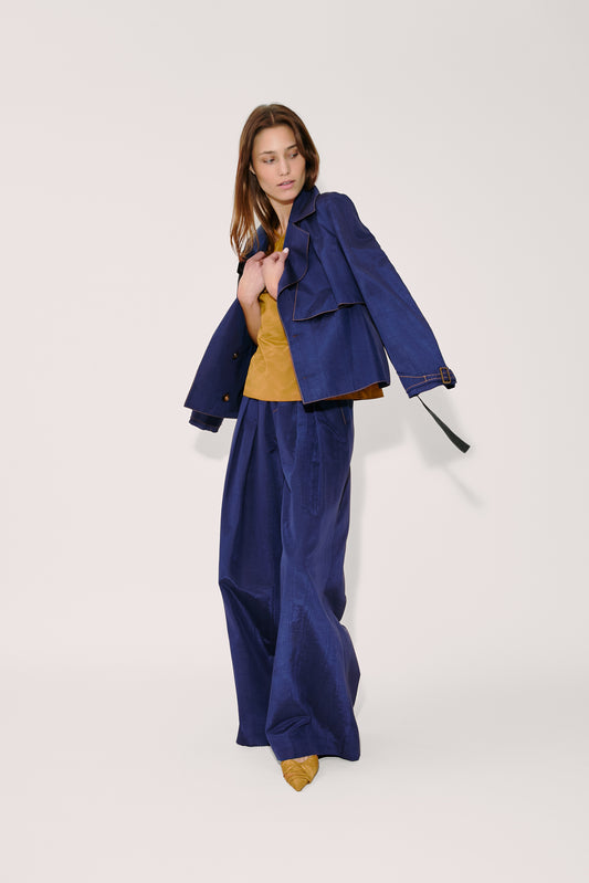 Yipee Ki-Yay Jacket in Ridged Moire