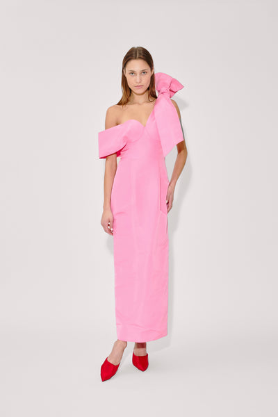 rosie assoulin pink dress Pink Plaid Cami Maxi Dress
