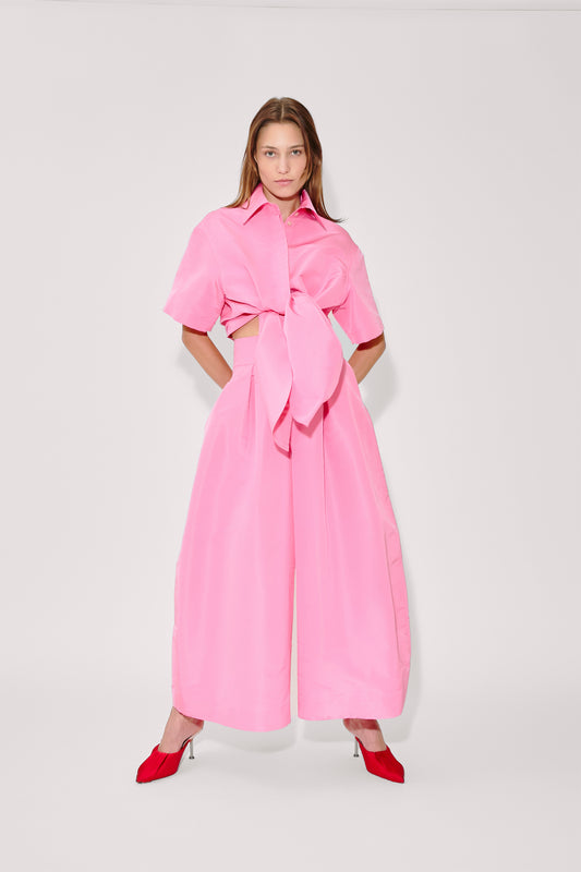 Tie Me Up, Tie Me Button Down in Ultrafine Silk Faille