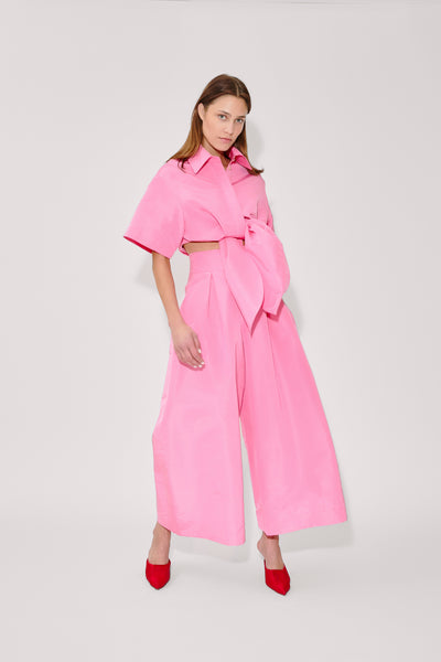Tie Me Up, Tie Me Button Down in Ultrafine Silk Faille