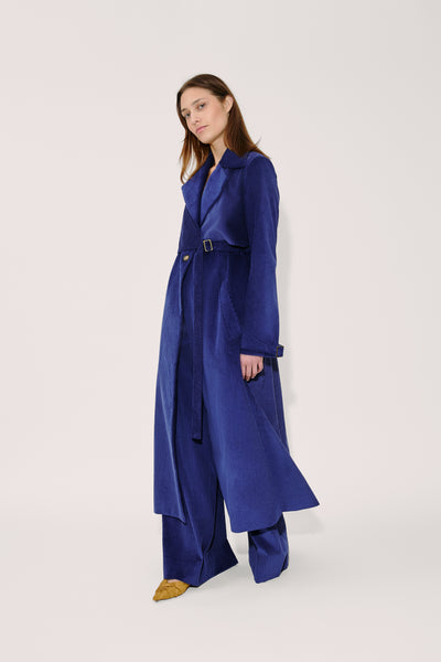 Yipee Ki-Yay Trench in Wide Wale Corduroy