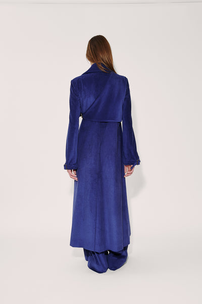 Yipee Ki-Yay Trench in Wide Wale Corduroy