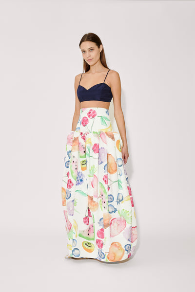 Fifi Ball Skirt in Fruit Cotton Faille