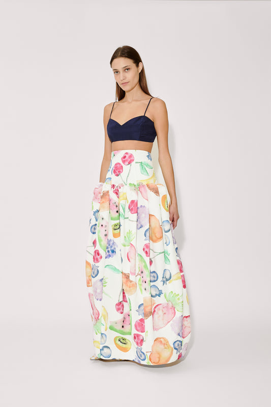 Fifi Ball Skirt in Fruit Cotton Faille