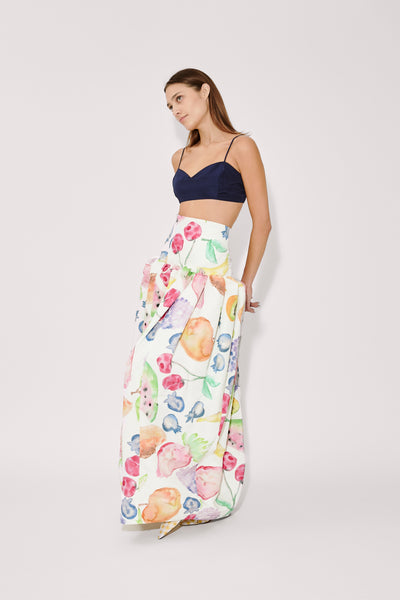 Fifi Ball Skirt in Fruit Cotton Faille