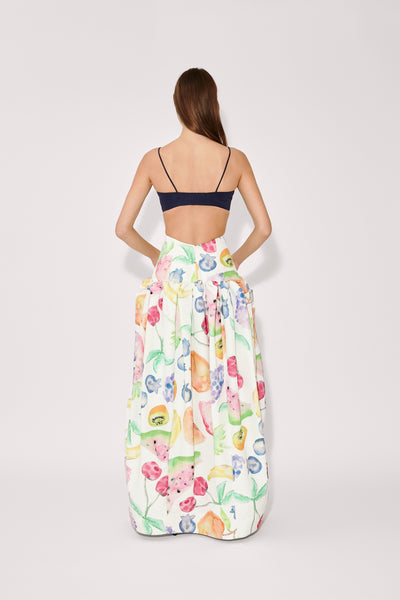 Fifi Ball Skirt in Fruit Cotton Faille
