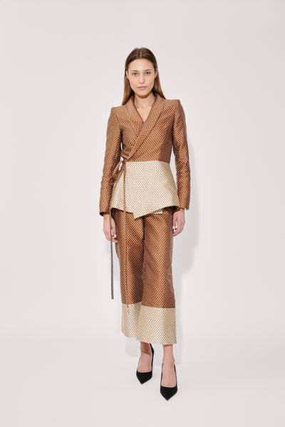 Rapt Attention Blazer in Dot Jacquard Mikado