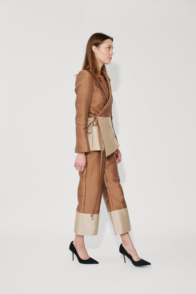 Rapt Attention Blazer in Dot Jacquard Mikado