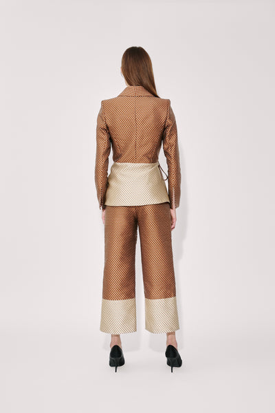 Rapt Attention Blazer in Dot Jacquard Mikado
