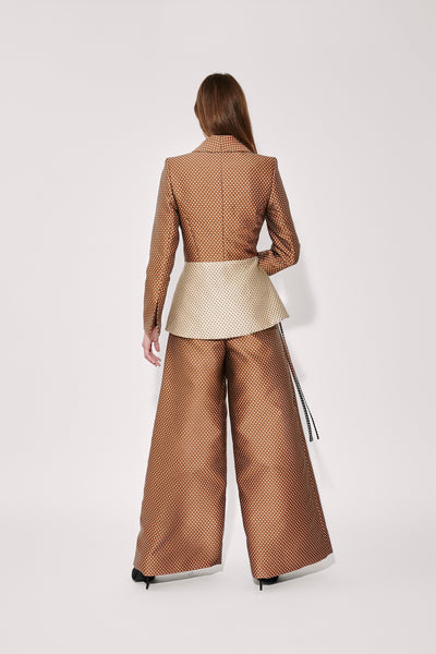 Rapt Attention Blazer in Dot Jacquard Mikado