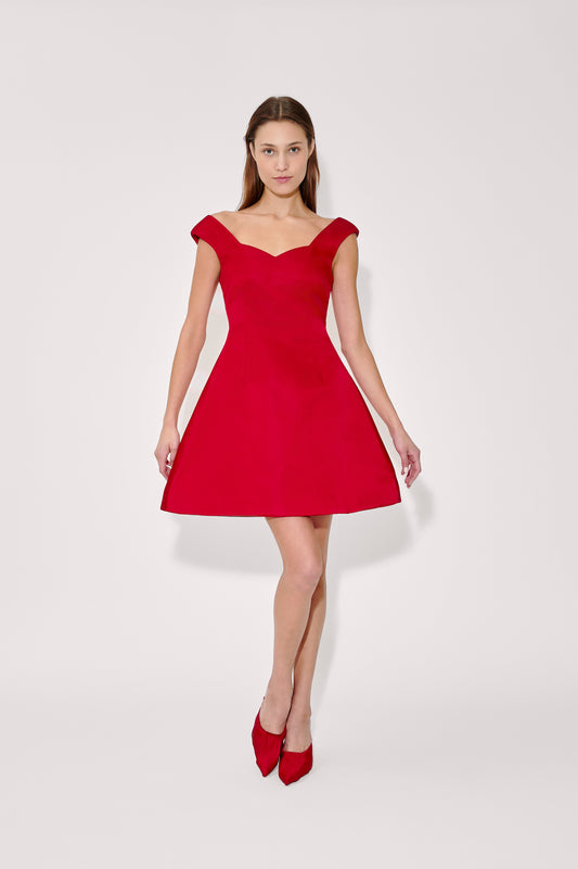 duchess satin short dress Vivetta Duchess Satin Mini Dress | Black