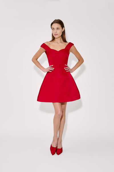 Halo Mini Dress in Double Duchess Satin