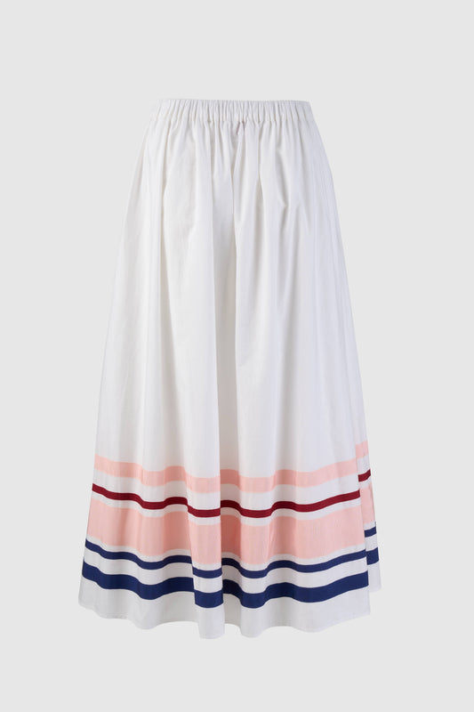 Ribbon Easy Does It Skirt in Cotton Poplin