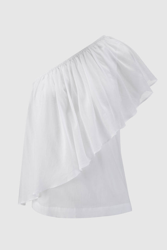Wedge Top in Lightweight Cotton Voile