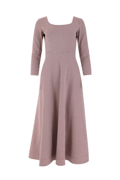 Jackie Oh Dress in Micro Houndstooth