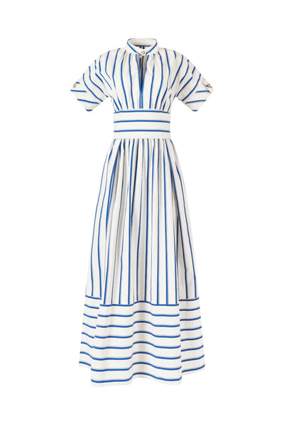 Ask for Directions Shirt Dress in Coastal Stripe Cotton