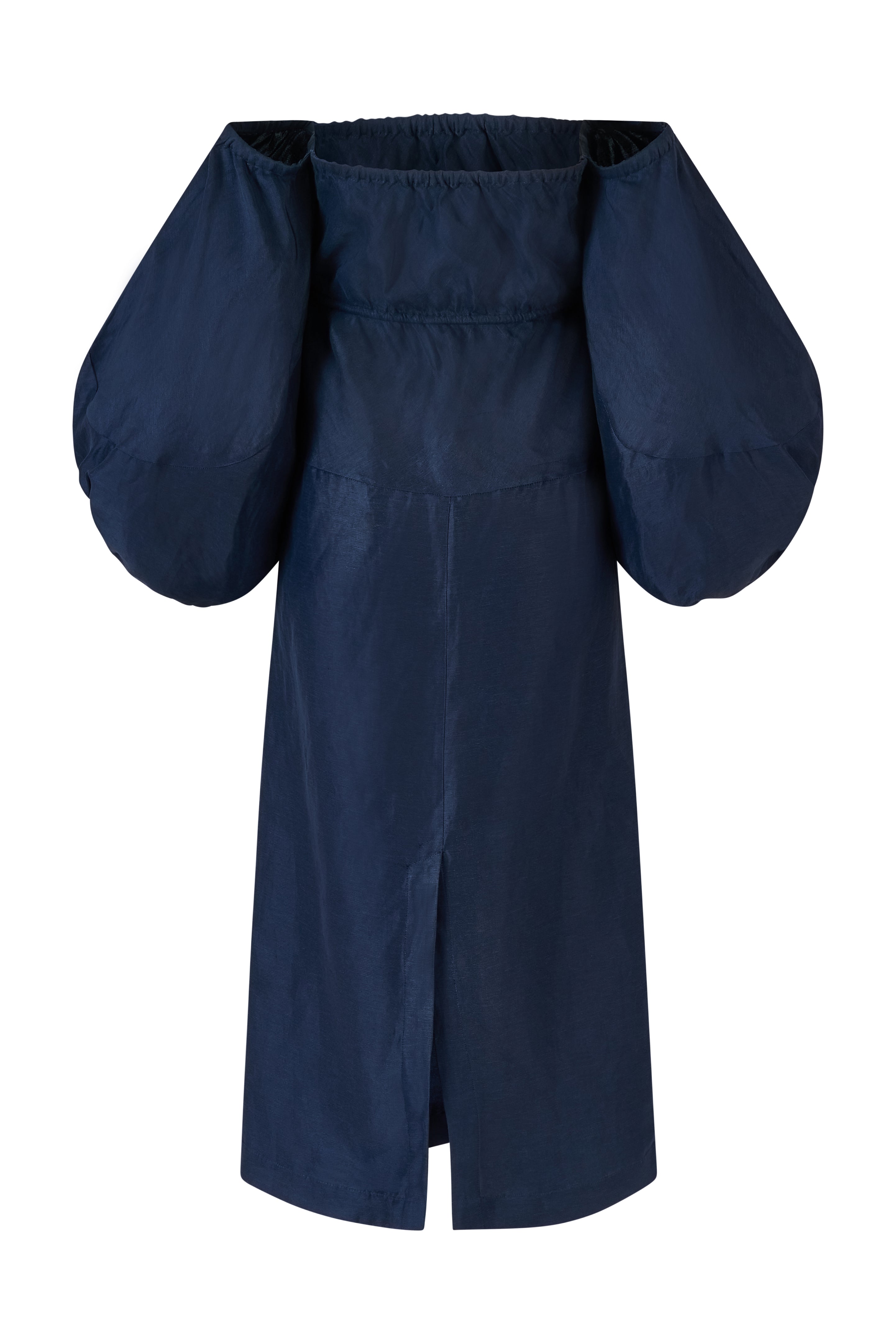 Balloon Sleeve Dress in Linen Viscose – Rosie Assoulin