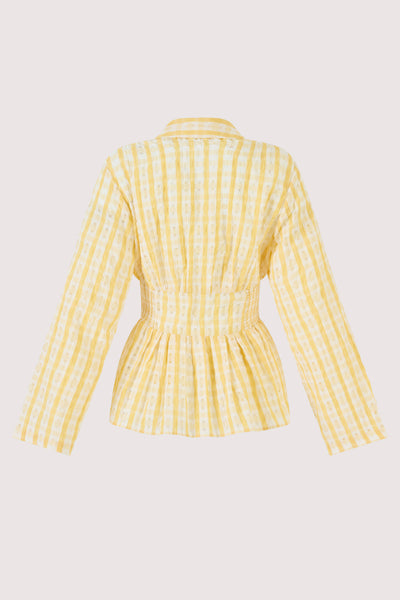 Boogie Woogie Bugle Boy Top in Seersucker Check