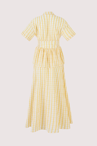 Boogie Woogie Bugle Boy Dress in Seersucker Check