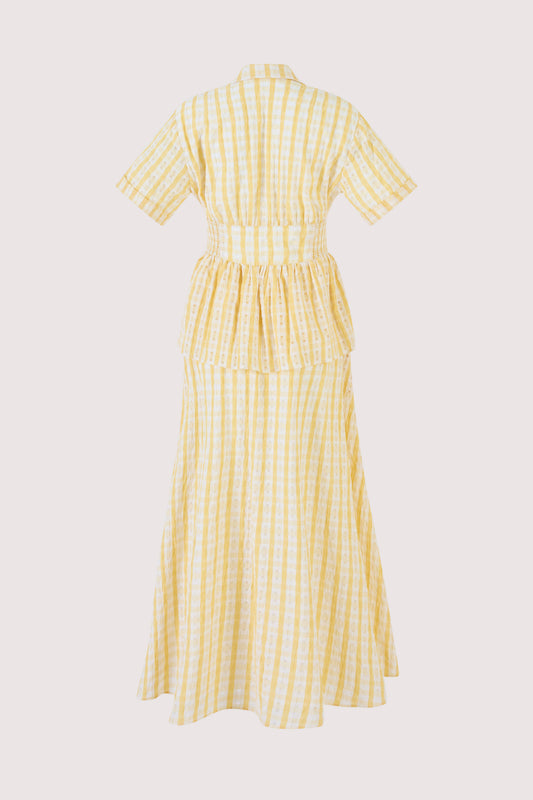 Boogie Woogie Bugle Boy Dress in Seersucker Check