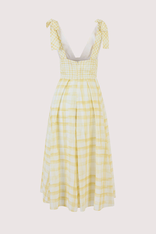 yellow gingham dress Bright Sun