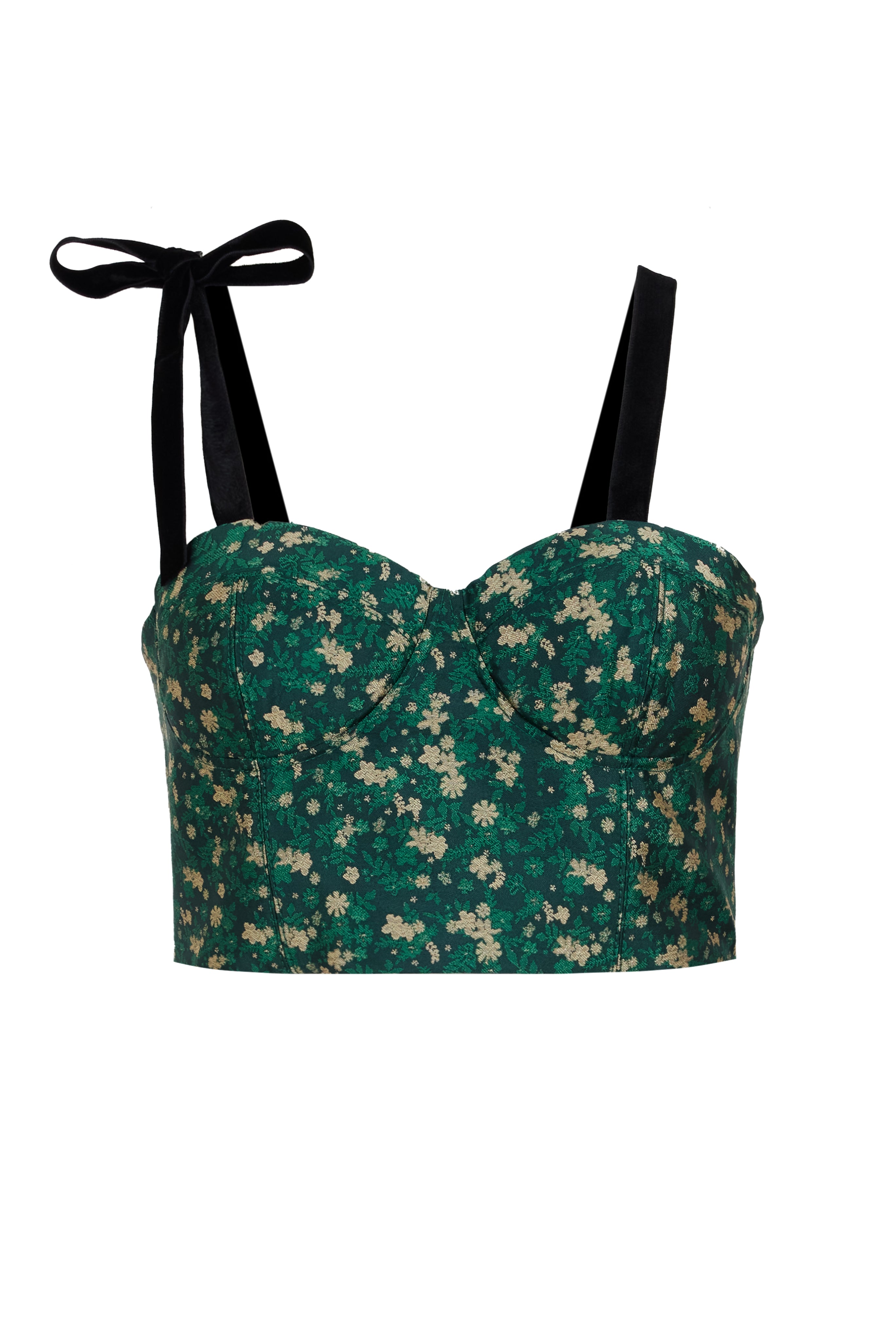 人気のクリスマスアイテムがいっぱい！ Bustino in Mini Floral Jacquard – Rosie Assoulin トップス