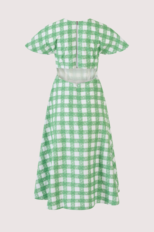 Buttercup Dress in Picnic Embroidered Gingham