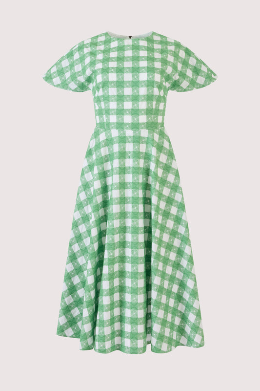 Buttercup Dress in Picnic Embroidered Gingham