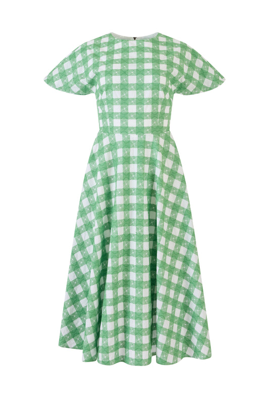 Buttercup Dress in Picnic Embroidered Gingham