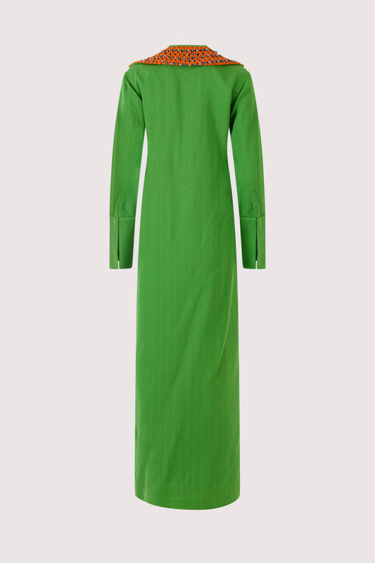 Crochet Long For You Duster Jacket in Spongy Crepe