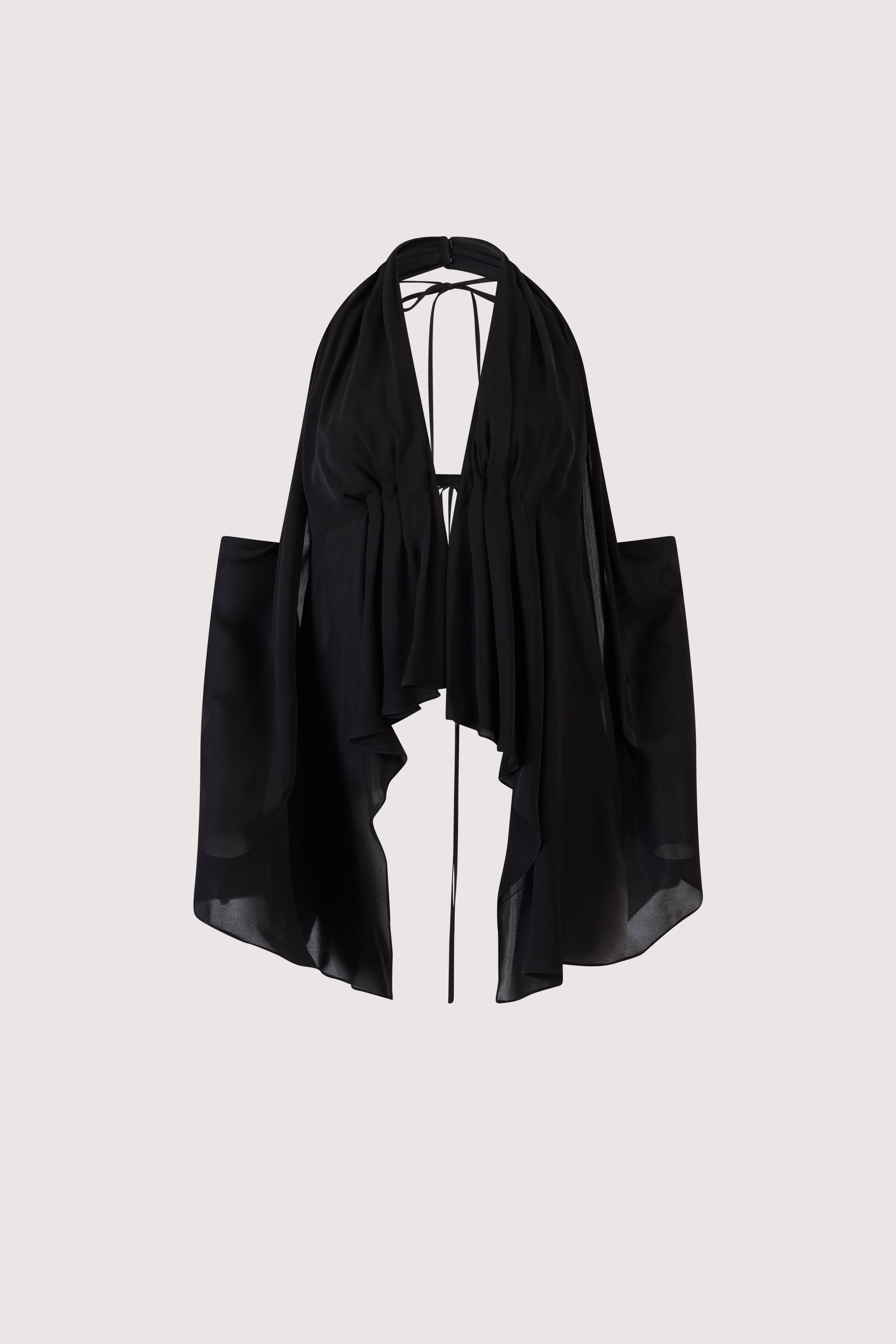 Curtain Call Top in Silk Chiffon – Rosie Assoulin