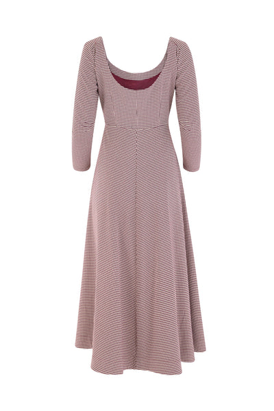 Jackie Oh Dress in Micro Houndstooth